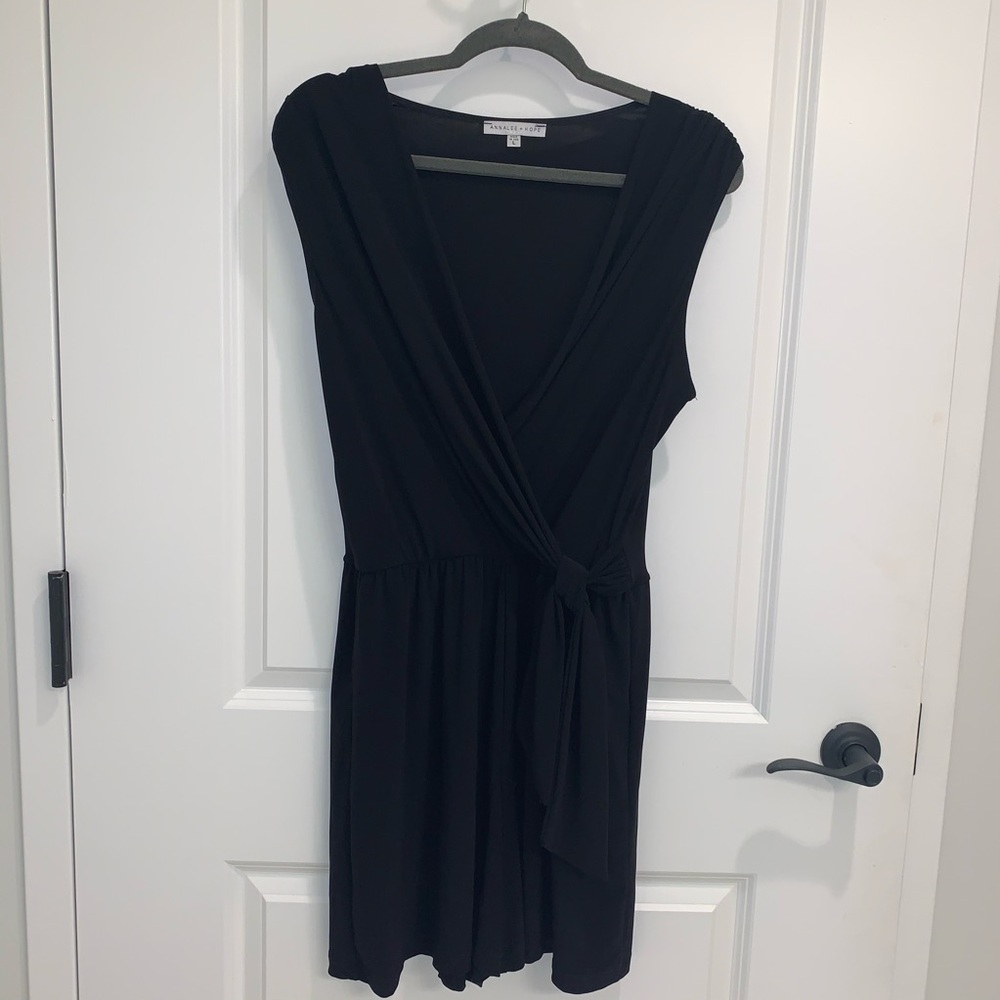 Annalee and Hope Black Shorts Romper Size L